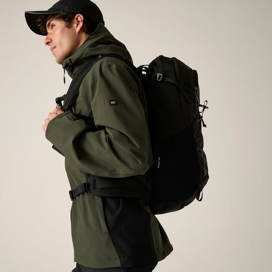 Regatta Mens Birchdale II Waterproof Jacket (Khaki Green/Black) - Image 6