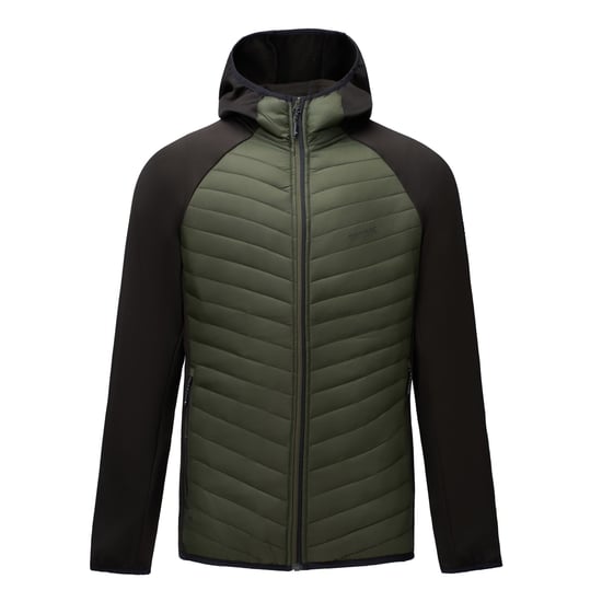 Regatta Mens Andreson Hybrid Jacket (Dark Khaki/Black) - Image 2