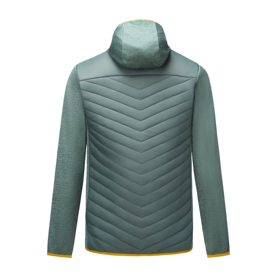Regatta Mens Andreson Marl Hybrid Jacket (Dark Forest Green) - Image 2