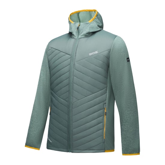 Regatta Mens Andreson Marl Hybrid Jacket (Dark Forest Green) - Image 6