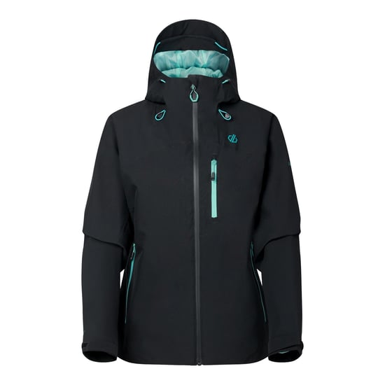 Dare 2B Womens/Ladies Torrek III Logo Jacket (Black/Teal) - Image 2