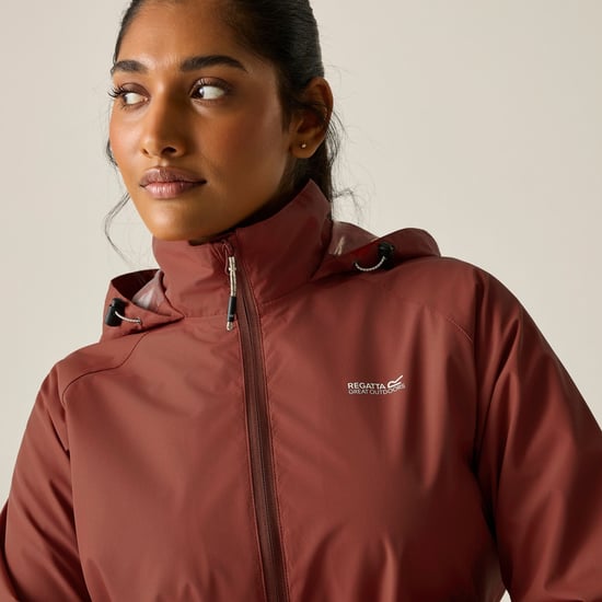 Regatta Womens/Ladies Daysha II Waterproof Jacket (Burnt Henna) - Image 4
