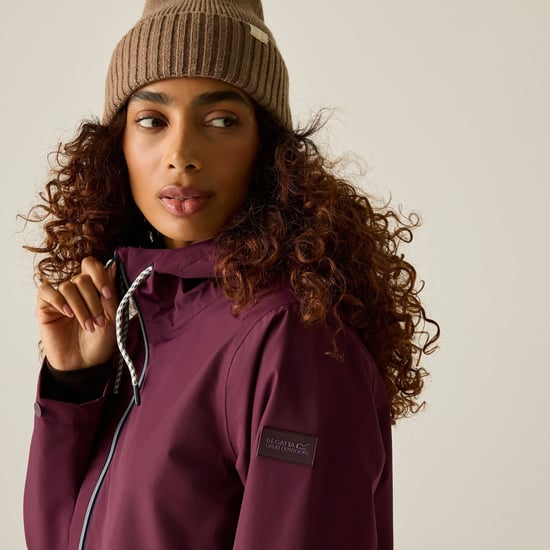 Regatta Womens/Ladies Bayletta Grid Distress Waterproof Jacket (Fig) - Image 5