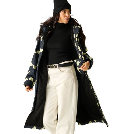 Regatta Womens/Ladies Orla Kiely Daisy Hoop Changing Robe (Black) - Image 5