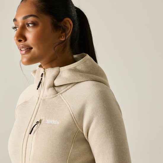 Regatta Womens/Ladies Newhill Hooded Fleece Jacket (Light Vanilla) - Image 6