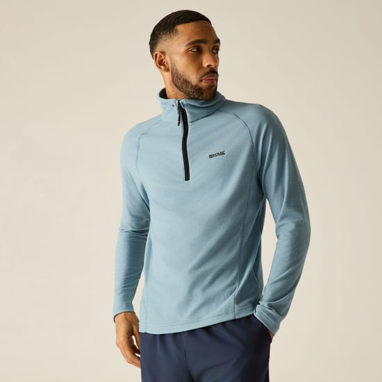 Regatta Great Outdoors Mens Montes Funnel Neck Fleece Jumper (Dusky Blue) - Image 5