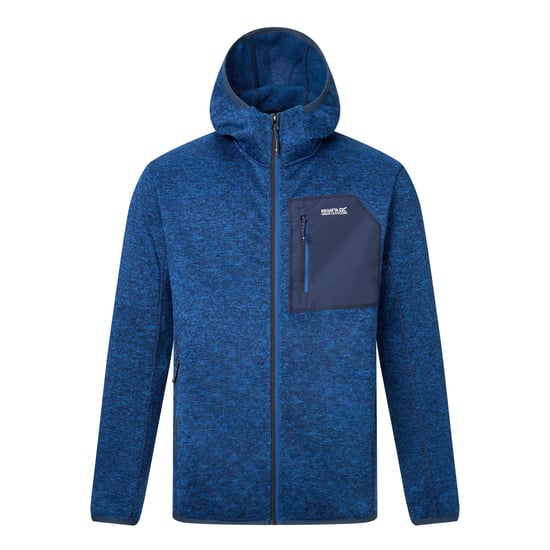 Regatta Mens Newhill Marl Full Zip Fleece Jacket (Aviator Blue) - Image 2