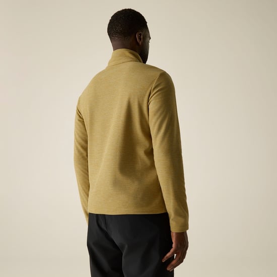 Regatta Heren Thompson Marl Half Zip Fleecejack (Hout Bruin) - Image 5