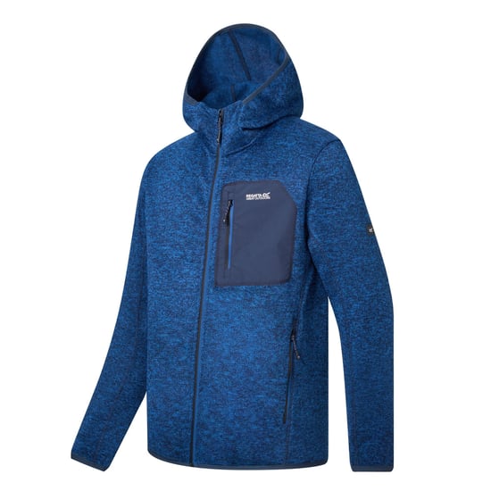 Regatta Mens Newhill Marl Full Zip Fleece Jacket (Aviator Blue) - Image 4