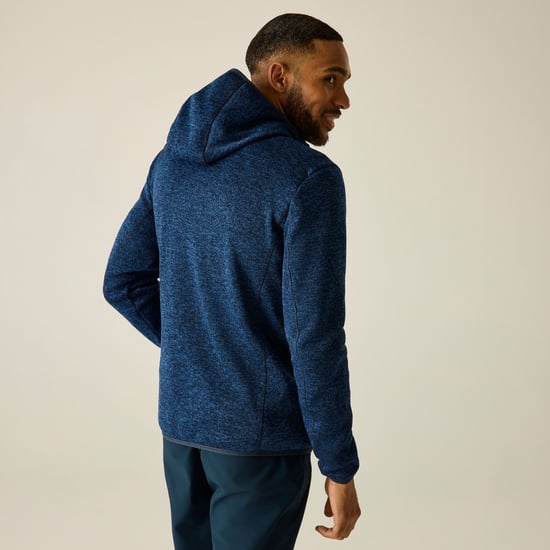 Regatta Mens Newhill Marl Full Zip Fleece Jacket (Aviator Blue) - Image 6