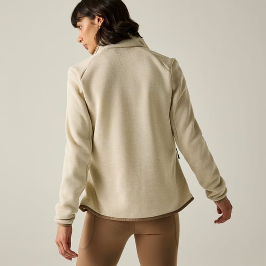 Regatta Womens/Ladies Newhill Full Zip Fleece Jacket (Light Vanilla) - Image 6