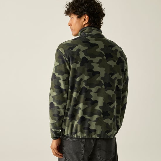 Regatta Mens Frankie Half Zip Fleece Top (Olive Night) - Image 5