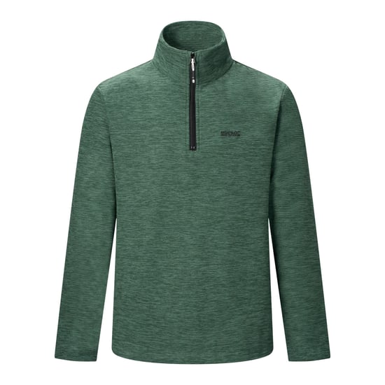 Regatta Heren Thompson Marl Half Zip Fleecejack (Donker bosgroen) - Image 2
