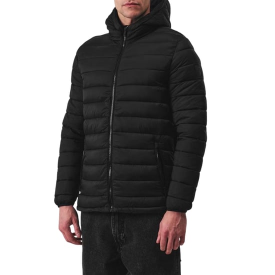 SoulCal Herenjack met capuchon en microquiltpatroon (Zwart) - Image 3