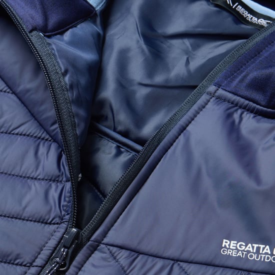 Regatta Mens Andreson Marl Hybrid Jacket (Navy/Dusky Blue) - Image 5