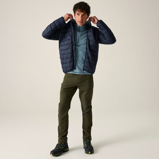 Regatta Mens Marizion Padded Jacket (Navy/Dusky Blue) - Image 1