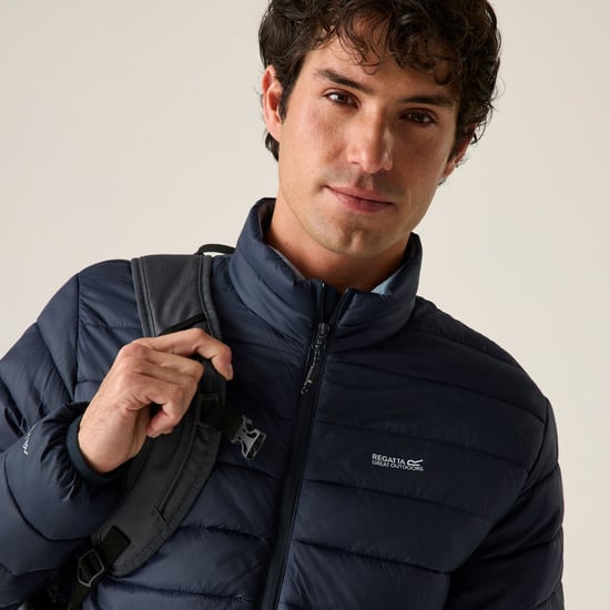 Regatta Mens Marizion Padded Jacket (Navy/Dusky Blue) - Image 6