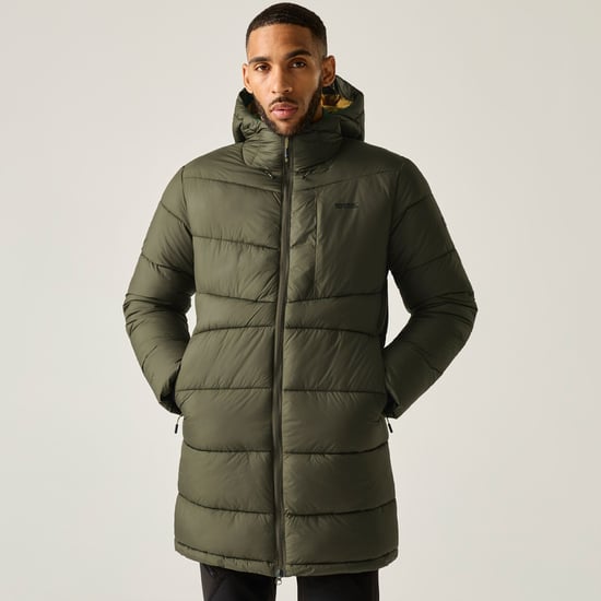 Regatta Mens Browen Padded Jacket (Dark Khaki/Wood Brown) - Image 1
