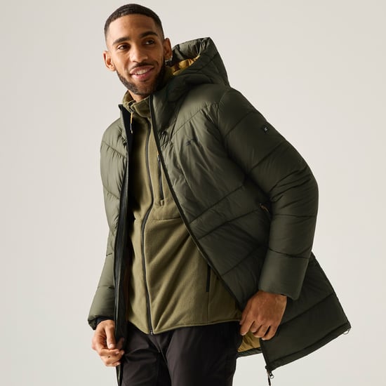 Regatta Mens Browen Padded Jacket (Dark Khaki/Wood Brown) - Image 4