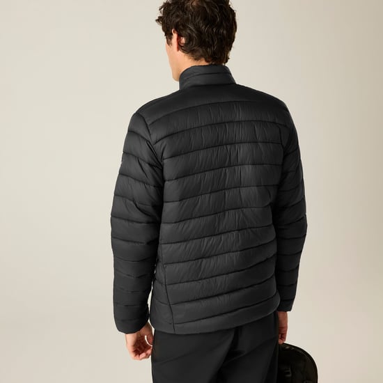 Regatta Mens Marizion Padded Jacket (Black/Wood Brown) - Image 3