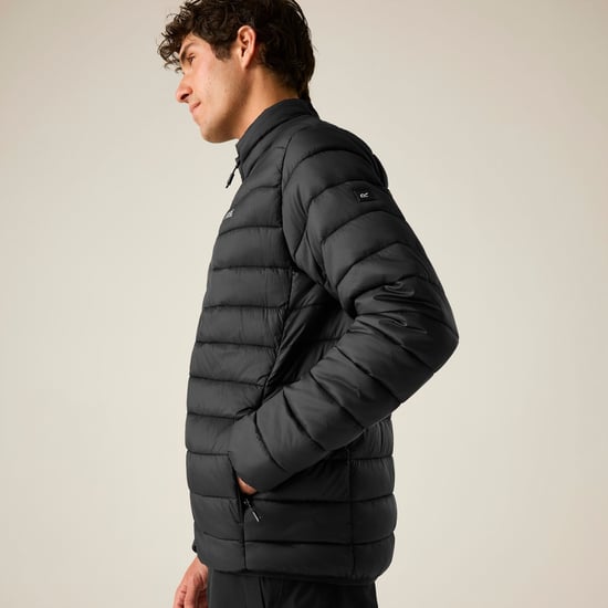 Regatta Mens Marizion Padded Jacket (Black/Wood Brown) - Image 5