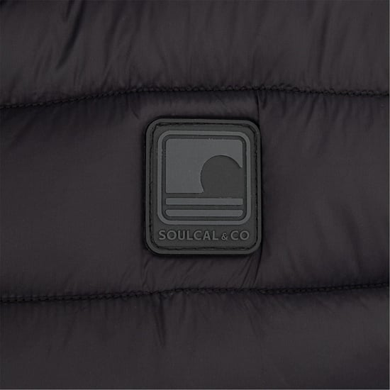 SoulCal Herenvest met microquiltpatroon (Zwart) - Image 5