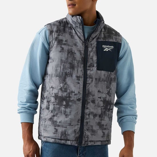 Reebok Mens Reversible Gilet (Batik Blue) - Image 3
