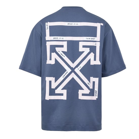 Men's Off White Off Skate Fit Tape A in Blue Indigo - Image 2