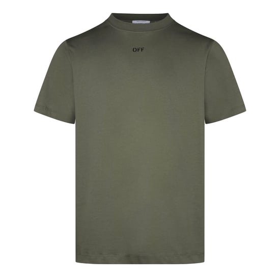 Men's Off White Off Slm Fit Tonal ar in Winter Moss - Image 1