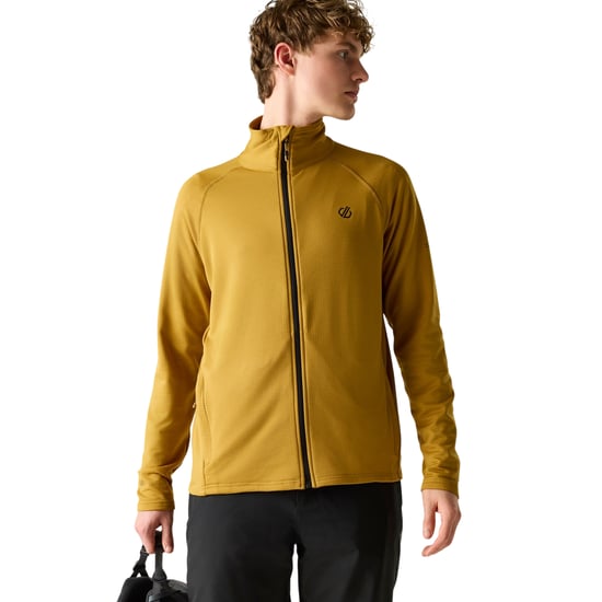 Dare 2B Fuse Up stretch-tussenlaag voor heren met doorlopende ritssluiting (Hout Bruin) - Image 1