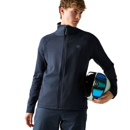 Dare 2B Fuse Up stretch-tussenlaag voor heren met doorlopende ritssluiting (Marine) - Image 1