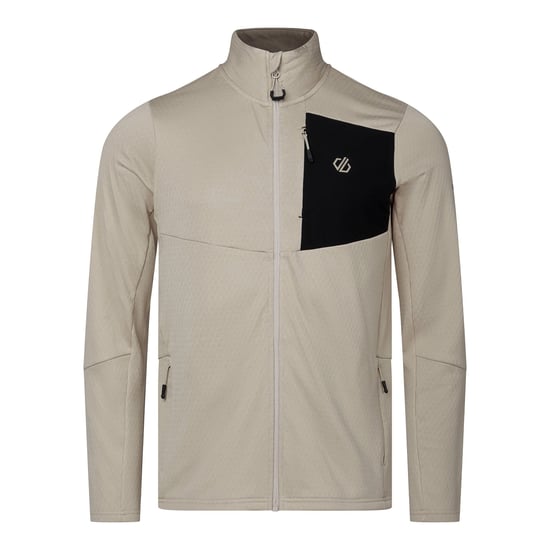 Dare 2B Mens Venture Stretch Midlayer (White Pepper) - Image 2