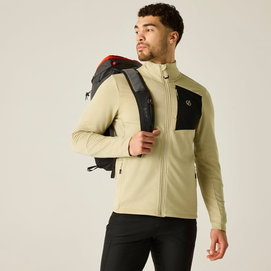 Dare 2B Mens Venture Stretch Midlayer (White Pepper) - Image 6