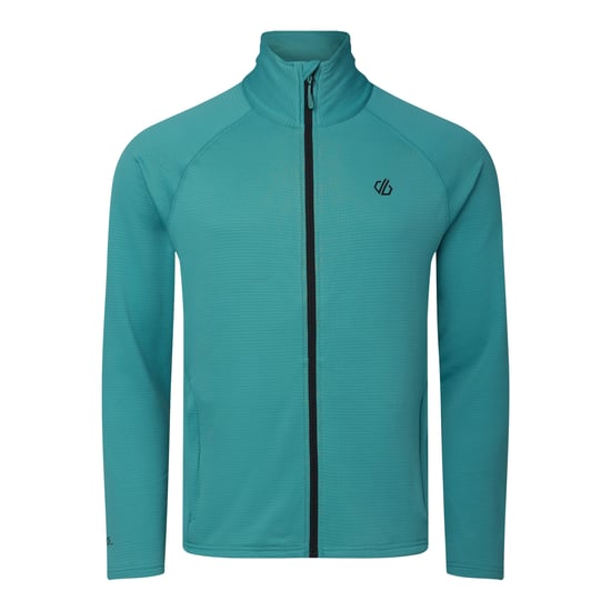 Dare 2B Fuse Up stretch-tussenlaag voor heren met doorlopende ritssluiting (Teal) - Image 2