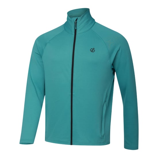 Dare 2B Fuse Up stretch-tussenlaag voor heren met doorlopende ritssluiting (Teal) - Image 4