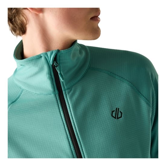 Dare 2B Fuse Up stretch-tussenlaag voor heren met doorlopende ritssluiting (Teal) - Image 5