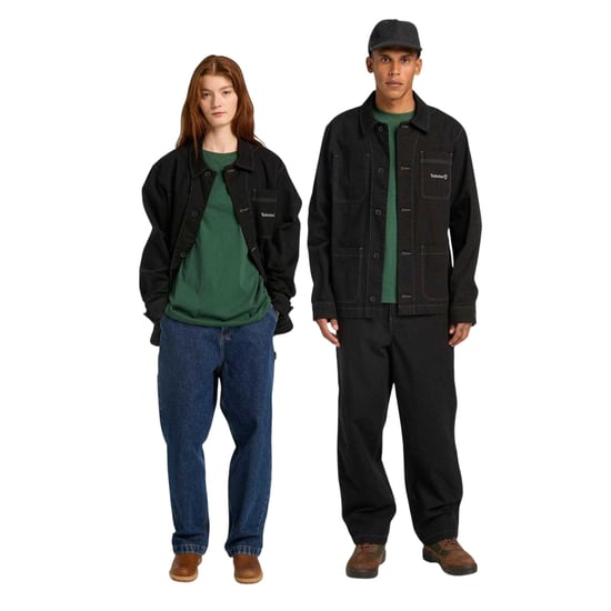 Timberland Canvas overshirt voor heren (Zwart) - Image 1