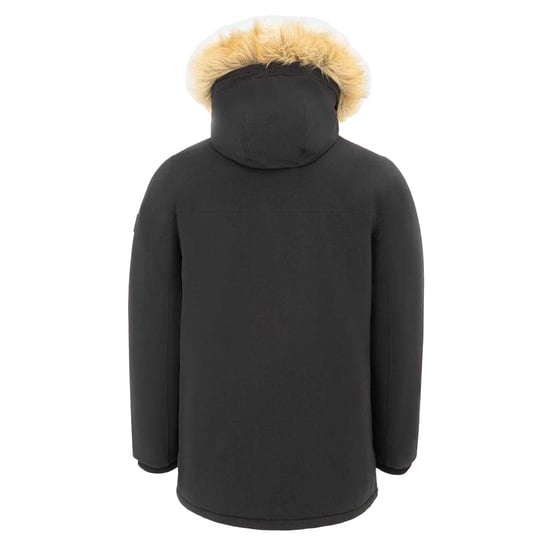 SoulCal Herenparka met capuchon en rand van imitatiebont, standaard pasvorm (Zwart) - Image 2
