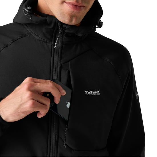 Regatta Heren Ossek Soft Shell Jas (Zwart) - Image 4
