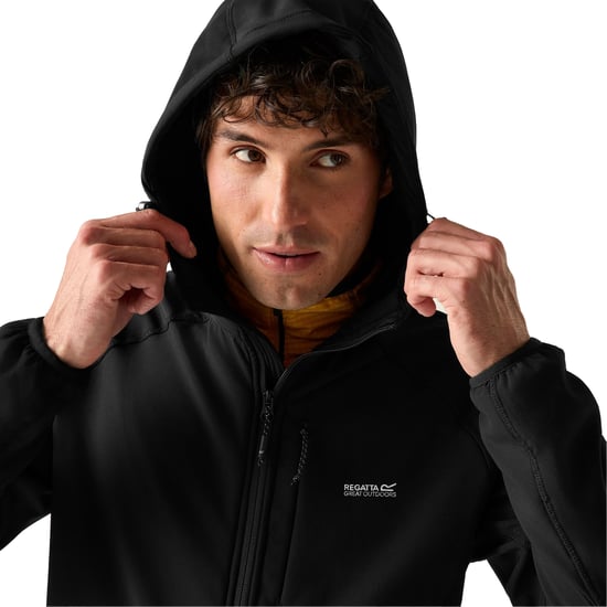 Regatta Heren Ossek Soft Shell Jas (Zwart) - Image 5