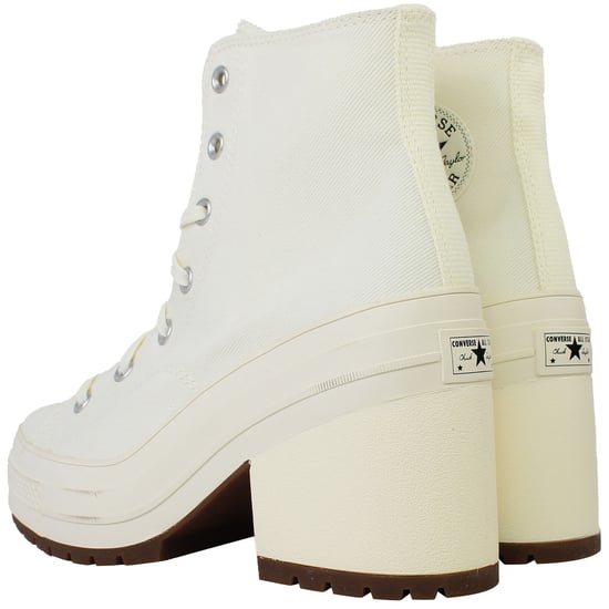 Converse Chuck 70 De Luxe Heel Hi Unisex Off White Shoes - Image 4