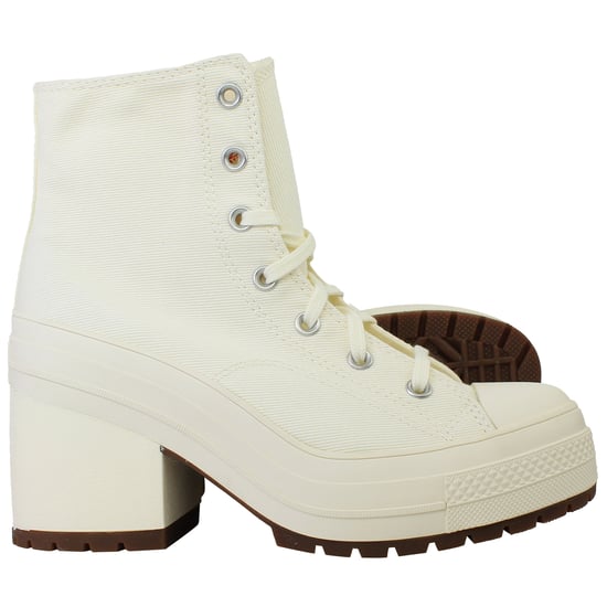 Converse Chuck 70 De Luxe Heel Hi Unisex Off White Shoes - Image 5