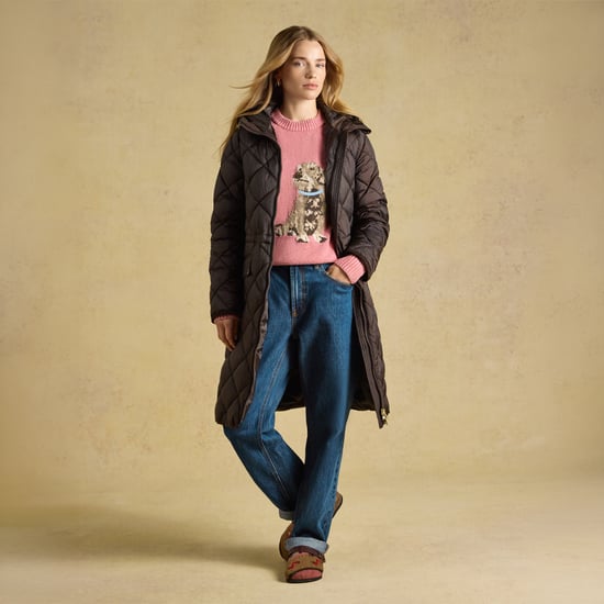 Joules Chessington Womens Quilted Jacket Chocolate Brown - Image 3