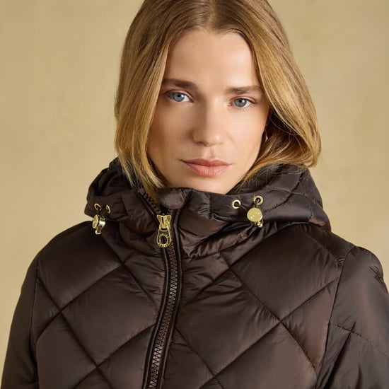 Joules Chessington Womens Quilted Jacket Chocolate Brown - Image 5