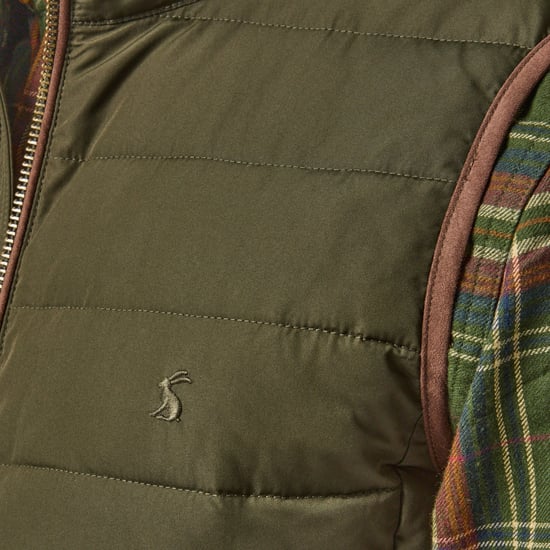 Joules Heritage Padded Mens Gilets Green - Image 3
