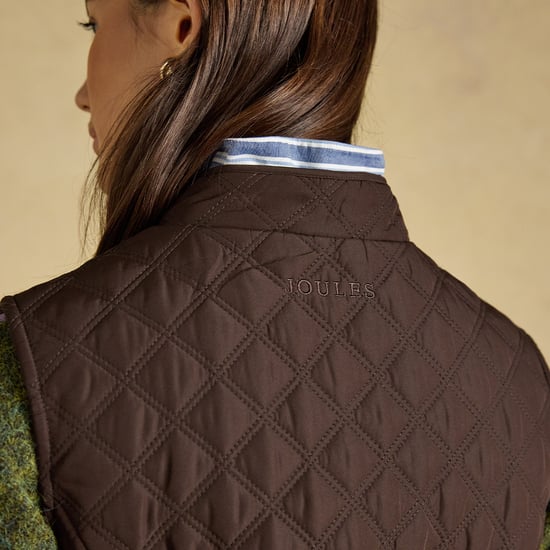Joules Minx Womens Gilets Chocolate Brown - Image 2
