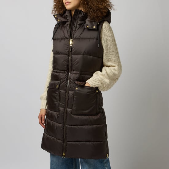 Joules Windermere Womens Gilets Chocolate Brown - Image 1