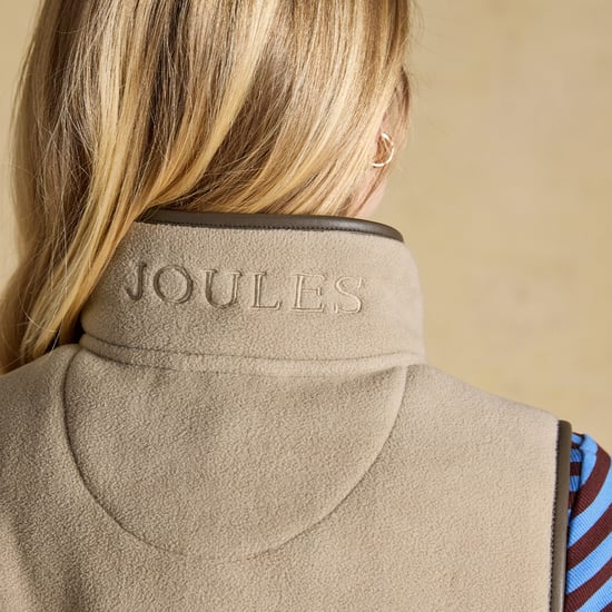 Joules Heritage Womens Gilets Mink Brown - Image 3
