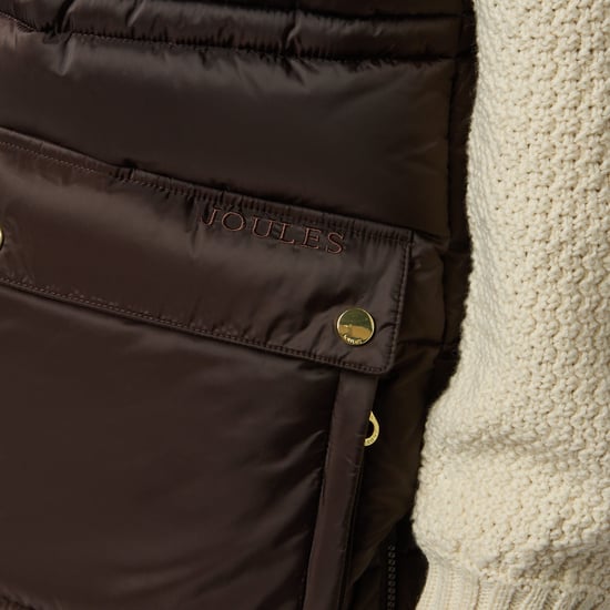 Joules Windermere Womens Gilets Chocolate Brown - Image 5