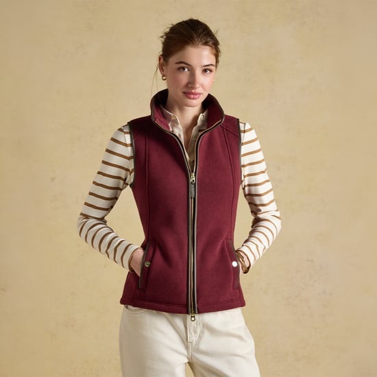 Joules Heritage Womens Gilets Red - Image 2